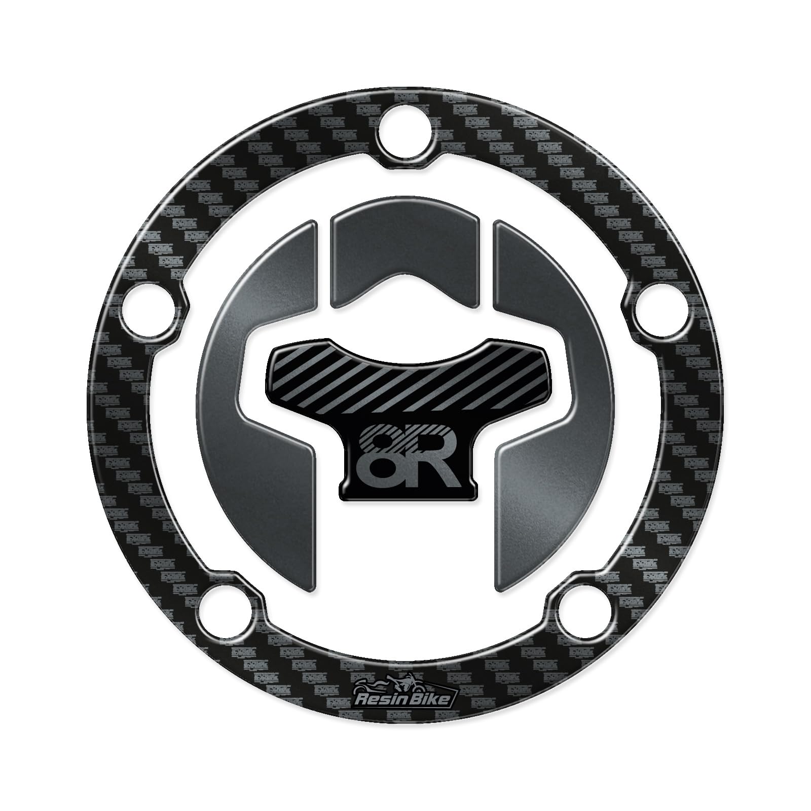 Autocollants Résinés 3D Pour Suzuki GSX 8R 2024-2025 - Protections Latérales Réservoir Anti-chocs, Made In Italy | Look Carbone