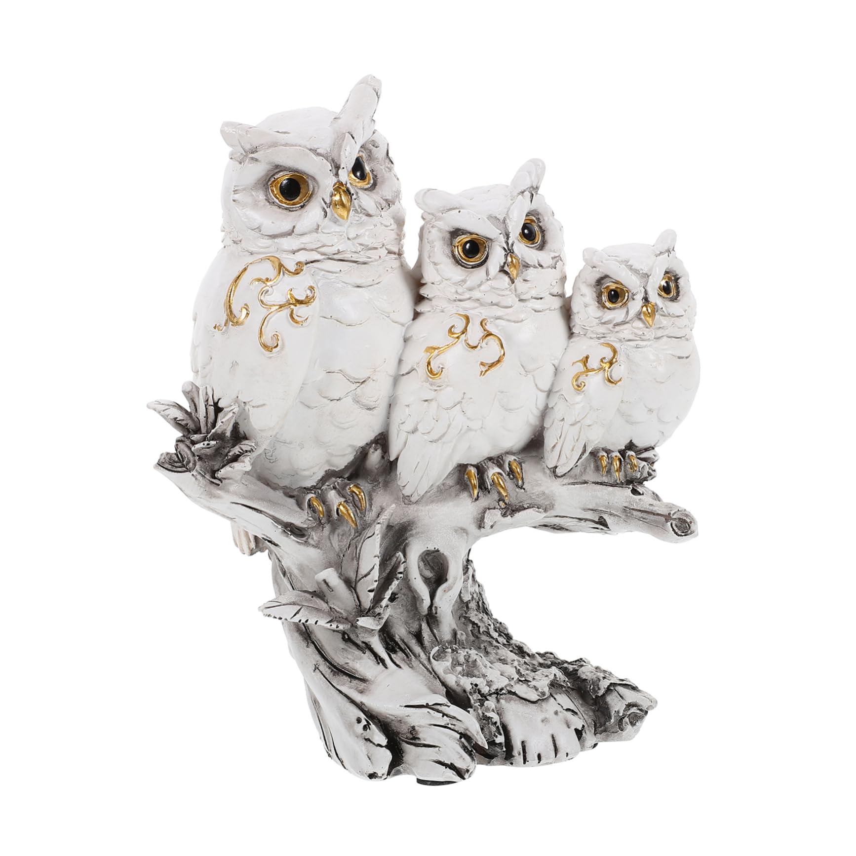 Modèle de hibou en résine blanche pour rompre la monotonie des espaces de travail
