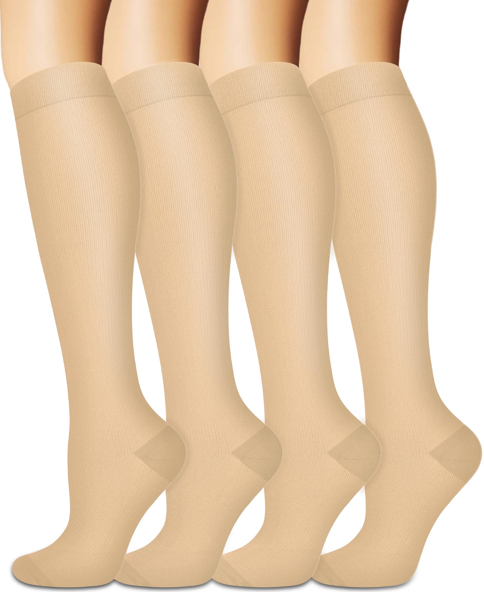 Sooverki Compression Socks for Women and Men Circulation (3/4 Pairs) is Best Support for Running Athletic Cycling Hiking