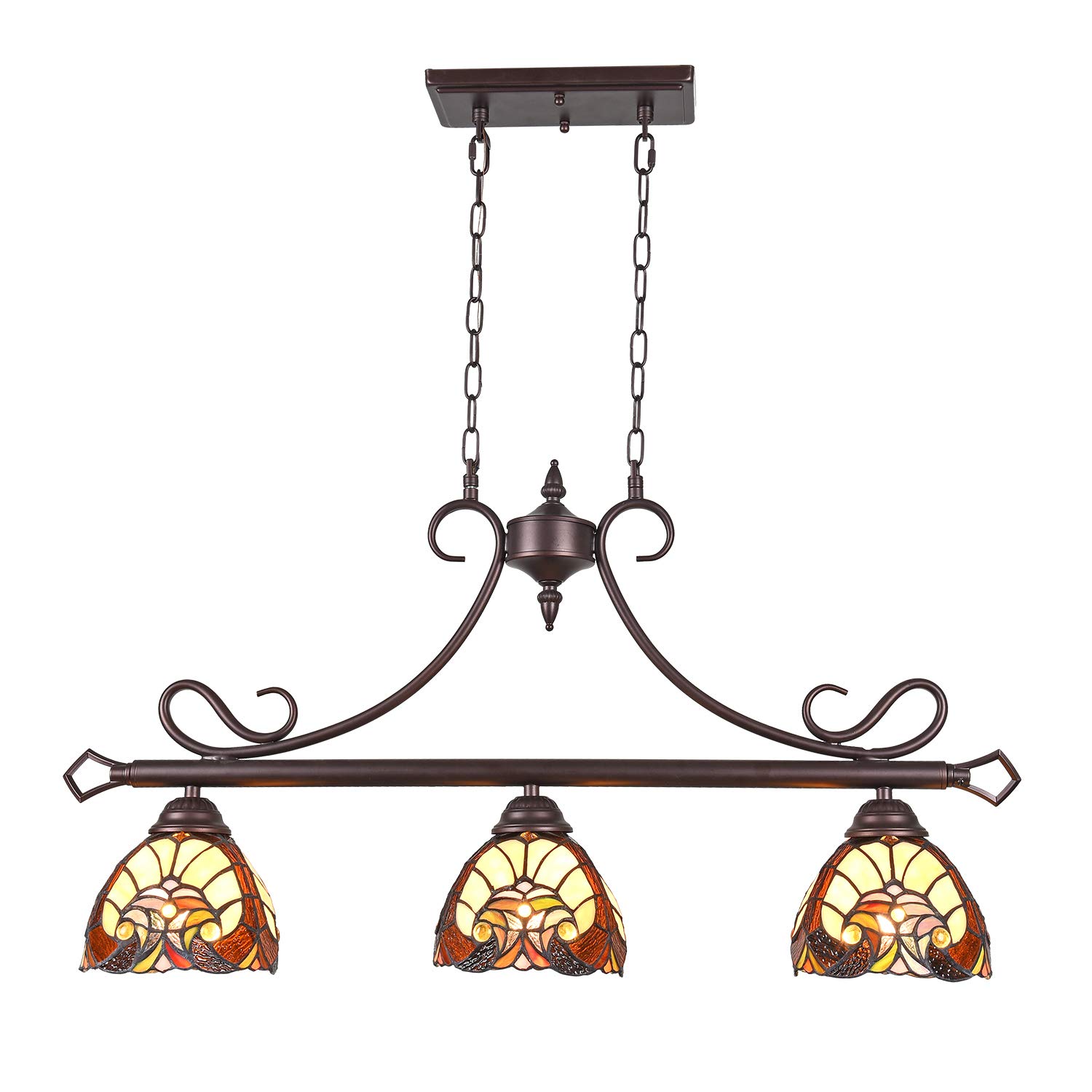 Buy Cotoss Tiffany Pool Table Lights, 3Light Tiffany Dining Room Light