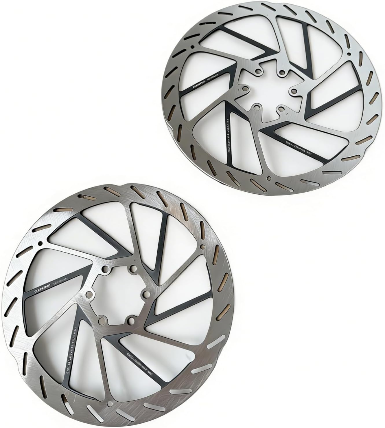 Compatible for HS2 Rotor Disc Brake Rotor, 6-Bolt Thicker Design, 160/180/200/220mm Sizes, MTB & Road Bicycle Cycling Accessory(6 bolt 180MM)