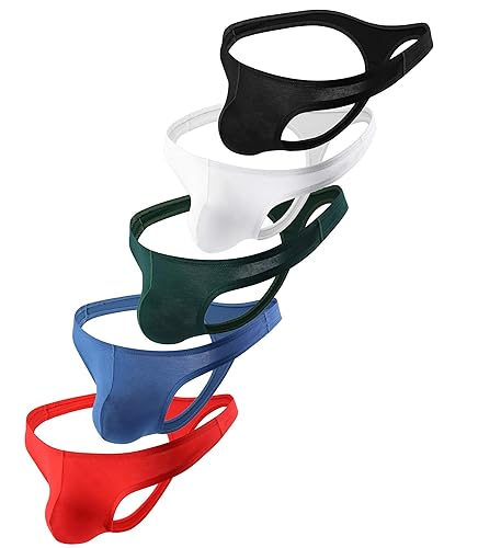 LSAMDIR Mens Bikini Briefs Silky Modal Microfiber Underwear - Small - 5p-t-back