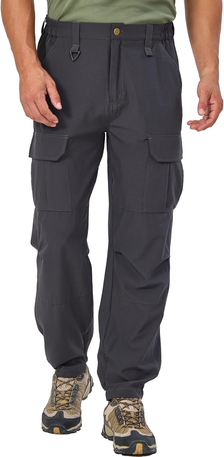 Hiking Pants Men Quick Dry Tactical Pants Lightweight Stretch Cargo Work Hiking Outdoor Fishing Travel Pants