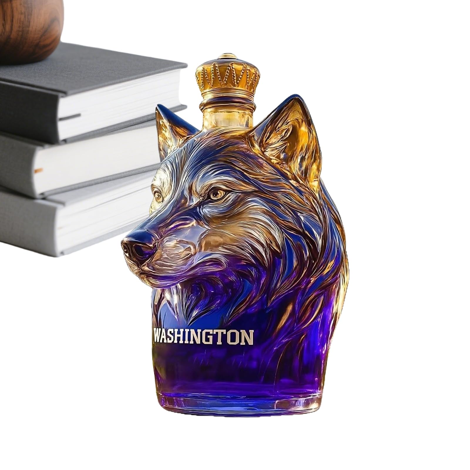 Carafe à whisky en forme de chien : bouteille sculptée élégante pour bars