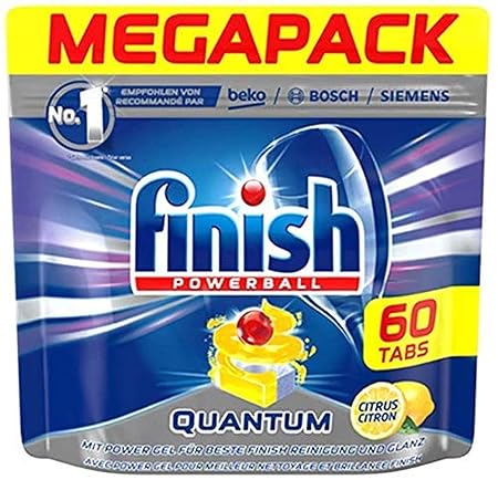 Finish Quantum Power Ball - 60 Tablets (Lemon)