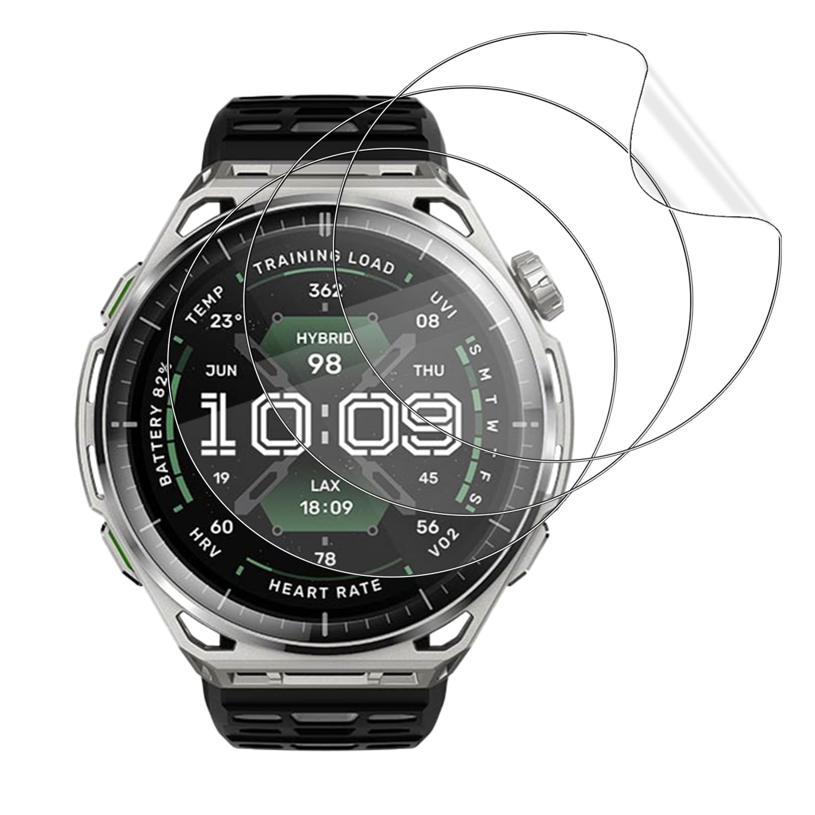 3 Pack Protector Pantalla para Amazfit Balance 3/Balance Ultra, Hidrogel Film HD Transparente Flexible Película con Cobertura Completa, Sin Burbujas y Antiarañazos