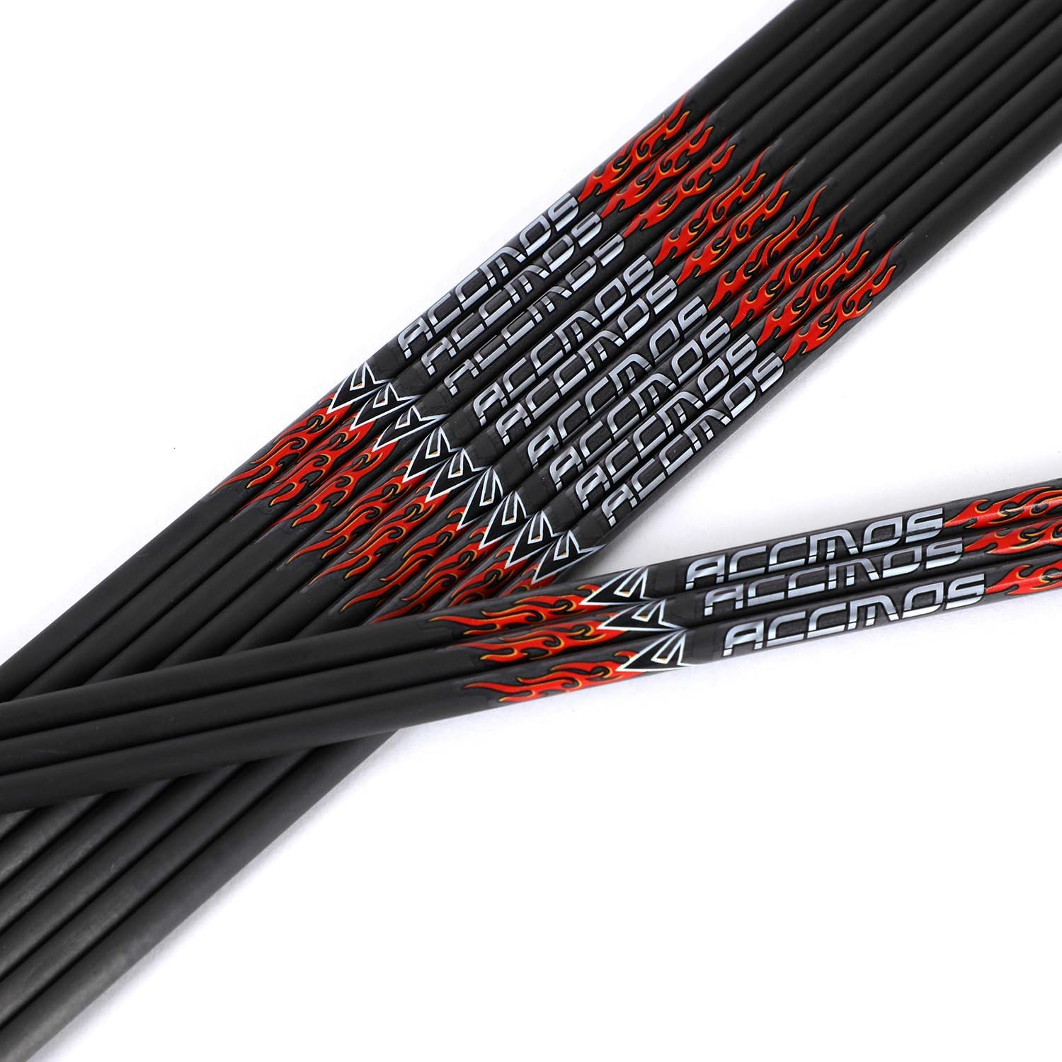 6/12pc Custom Length Carbon Arrow Shafts 200/250/300/350/400/500/600/700/800 Spine with Inserts Nocks DIY Kits Set Targeting Hunting Arrow Tube Rod for Traditional Bow Long-Bow Recurve Compound Bow S4