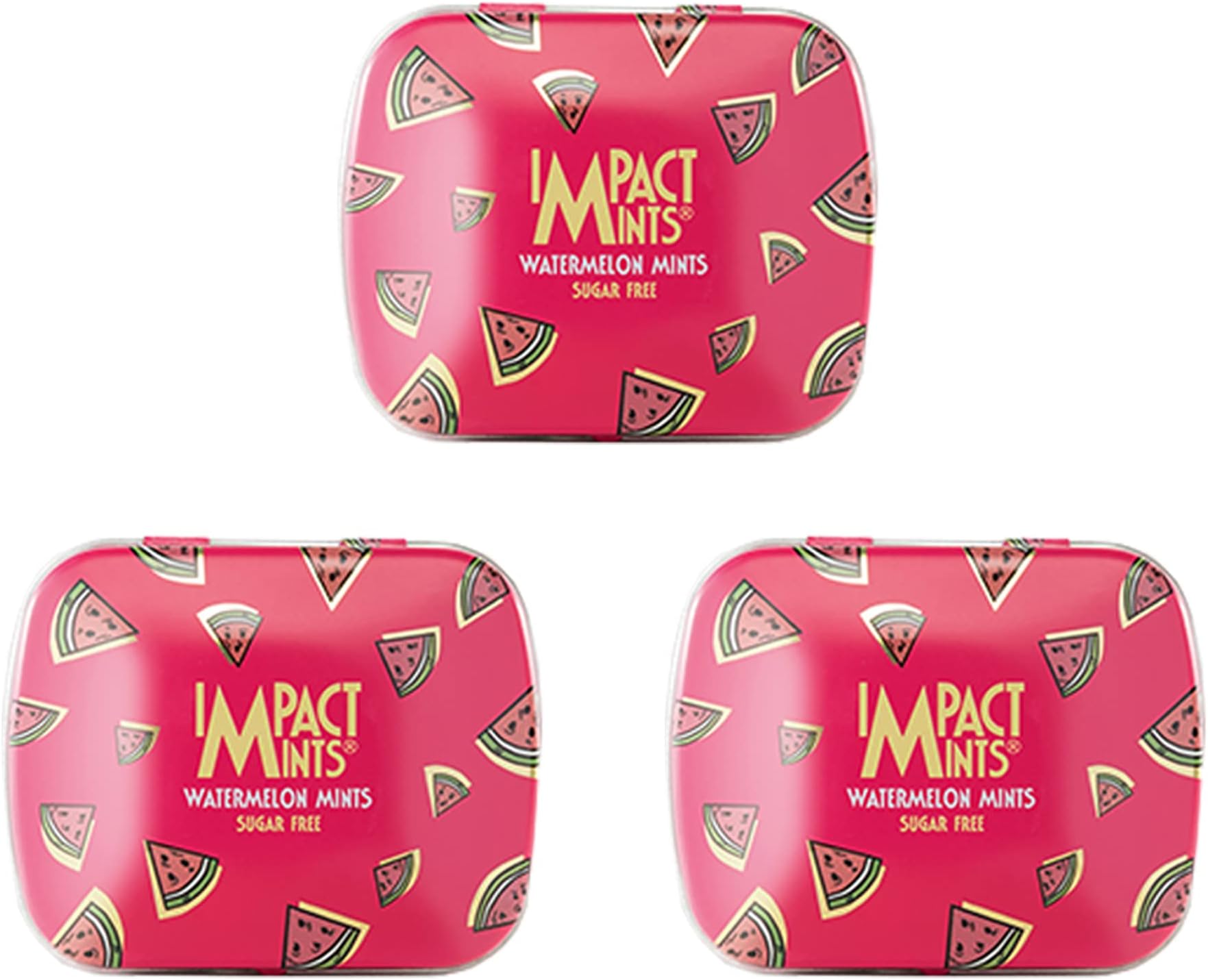 "IMPACTMINTS" Sugar Free Watermelon Flavour Mints Summer Edition (14g Each, Pack of 3)