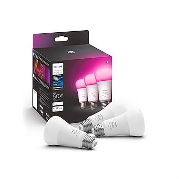 Amazon.com: Philips Hue Smart Lighting Bundle: 3-Pack A19 LED Amazon.com: Philips Hue Smart Lighting Bundle: 3-Pack A19 LED