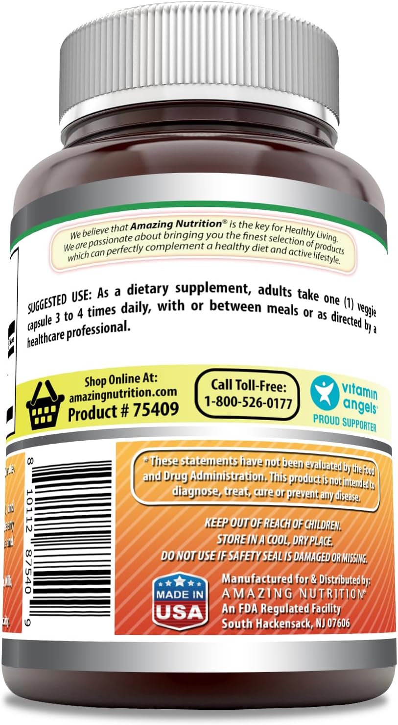 Amazing Formulas Bromelain 500mg 2400 GDU, Veggie Capsules | Non-GMO | Gluten Free | Made in USA | Ideal for Vegetarians (240 Count)