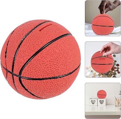Miniatura 2 de 1 alcancía de baloncesto para niños, inastillable, con temática deportiva, para cumpleaños, para niños, niñas, adultos
