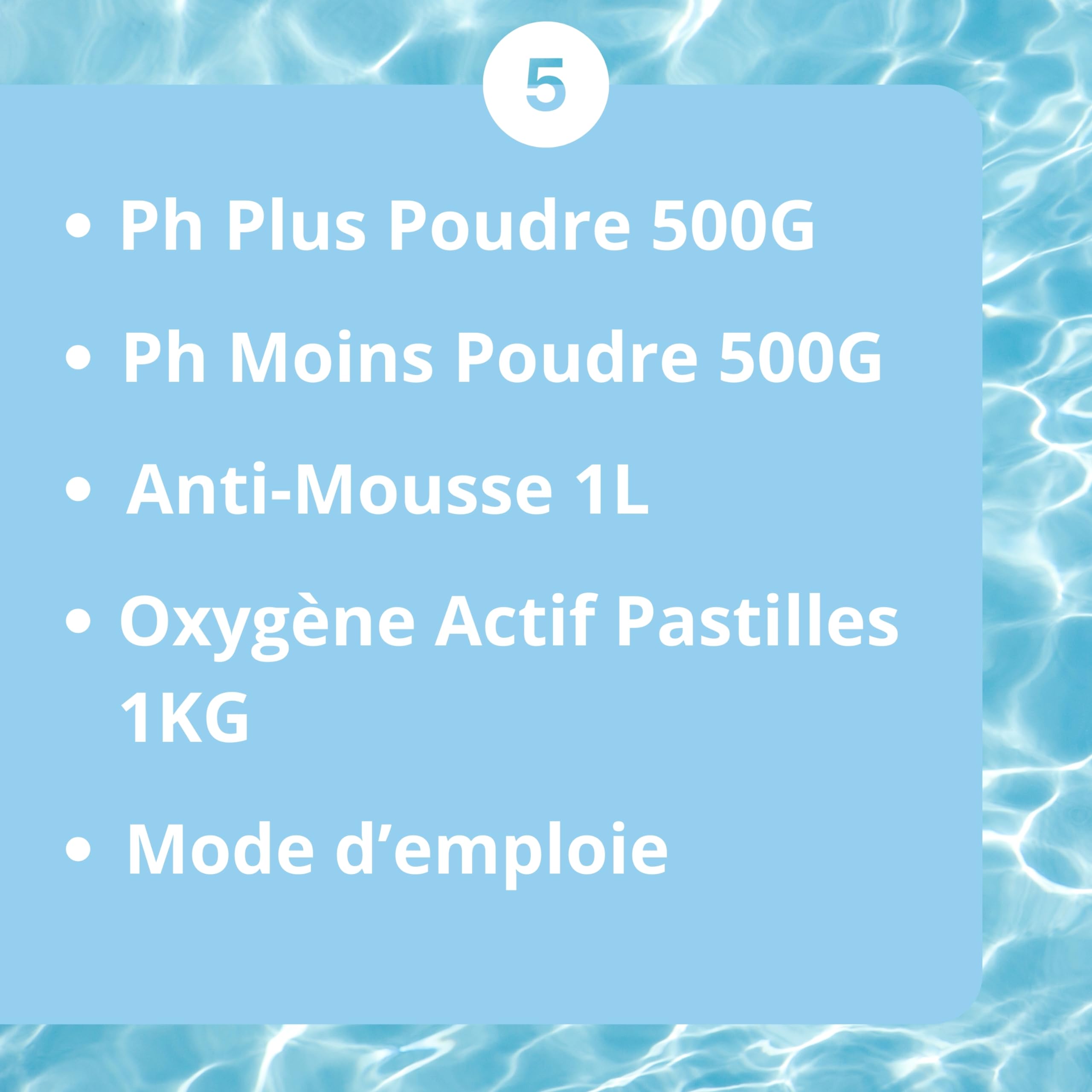 Kit Complet de Traitement pour Spa - Anti-Mousse, Régulateurs de pH et Oxygène Choc - Idéal pour Mise en Route et Entretien, Fabriqué en France
