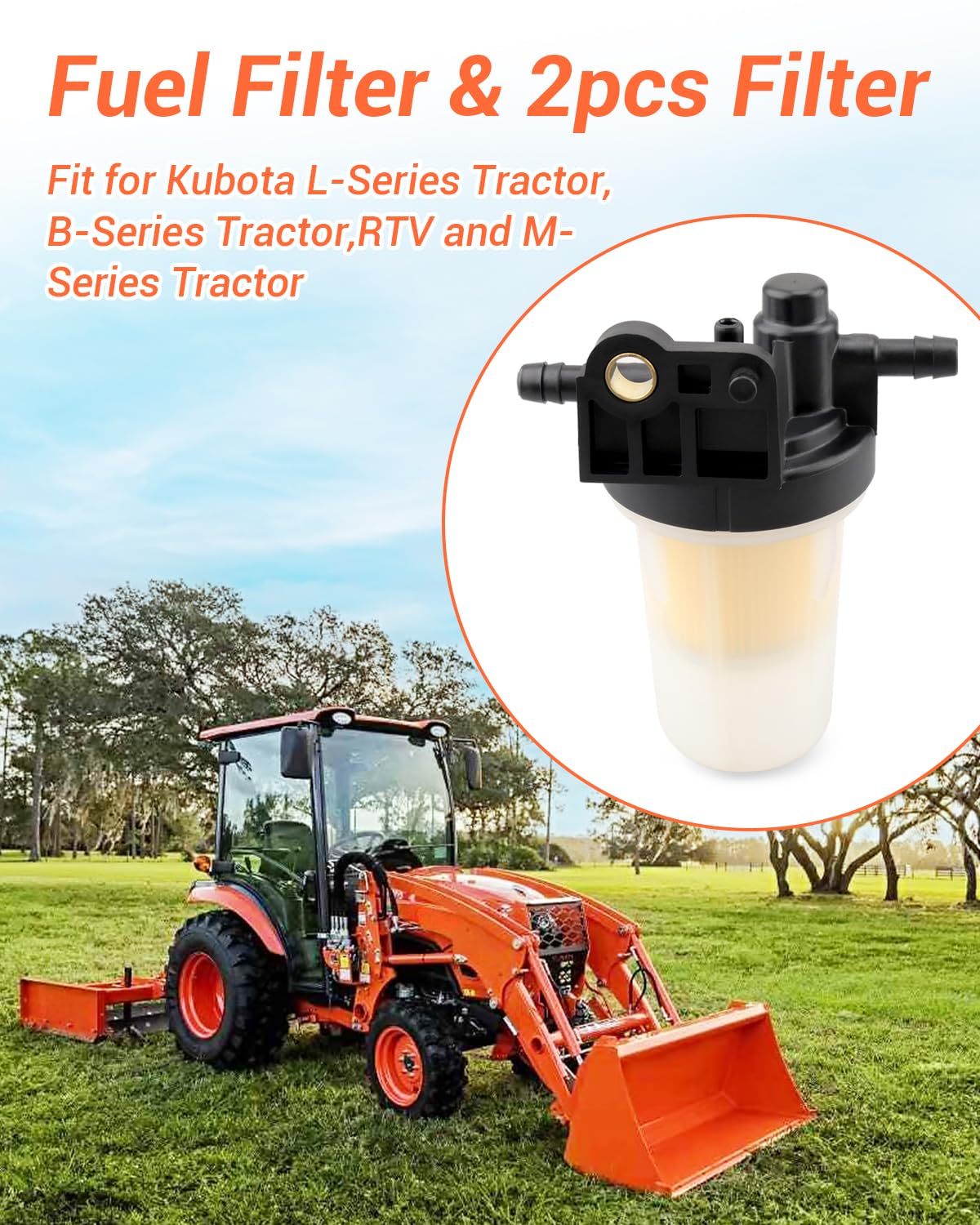 Amazon.com: Fuel Filter Assembly Fit for Kubota L-Series B