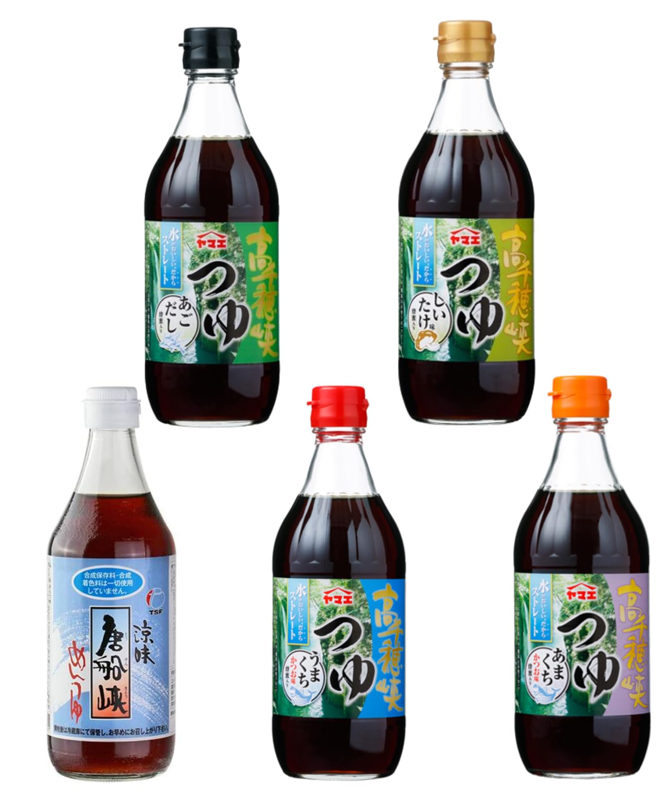 Amazon.co.jp: Lifmoヤマエ食品工業 高千穂のつゆ 4種類 唐船峡食品