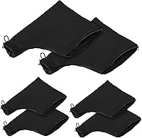 Vista 8 de Bolsa de recolección de polvo negra para sierra ingletadora modelo 255 con cremallera y soporte ajustable con cable, bolsas colectoras de polvo