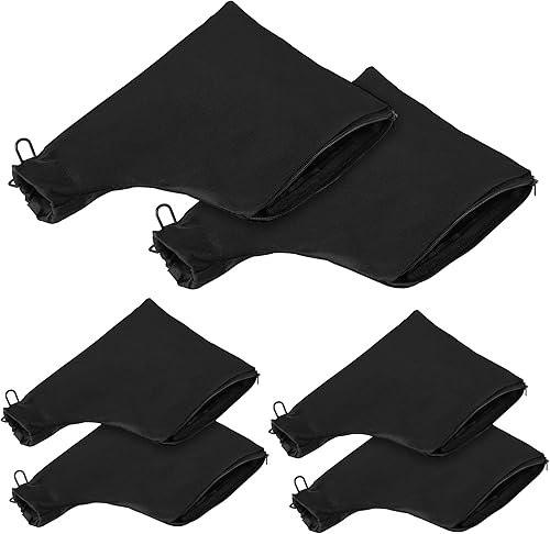 Bolsa de recolección de polvo negro para sierra ingletadora modelo 255 con cremallera y soporte ajustable con cable, bolsas colectoras de polvo para