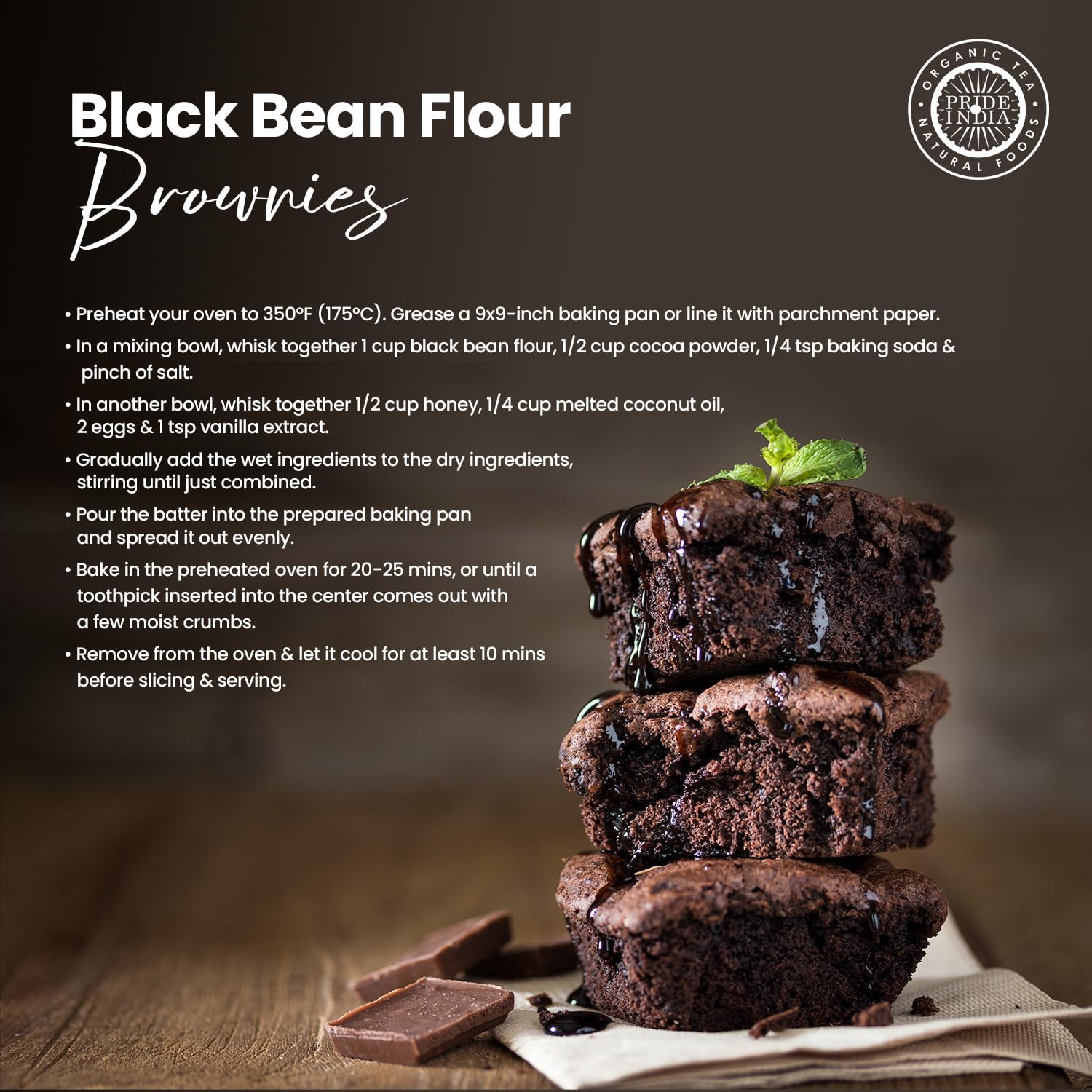 Pride of India- Black Bean Flour 1 lbs (454 gm) Rich Earthy Taste Freshly Milled in Small Batches | Ideal for Cakes Gravies Noodles Smoothies Custard | Vegan, Gluten-Free (Pack of 2) image 5