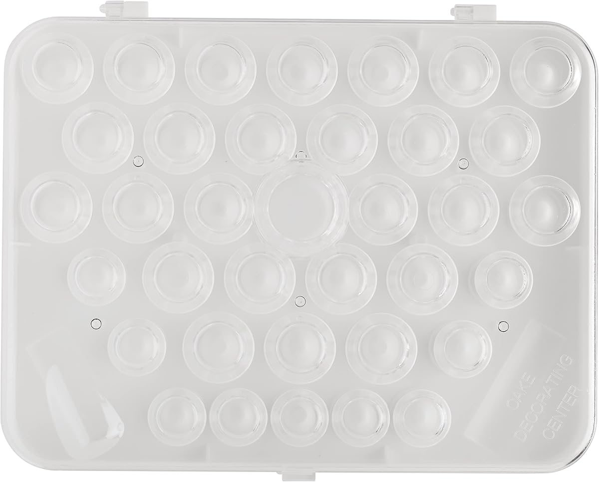 Ateco Tube Storage Box, 37-Compartments for Larger Decorating Tubes