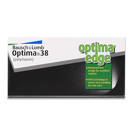 Bausch & Lomb Optima 38 Yearly Disposable Contact Lens (-3.75, Clear, 1 Lens)