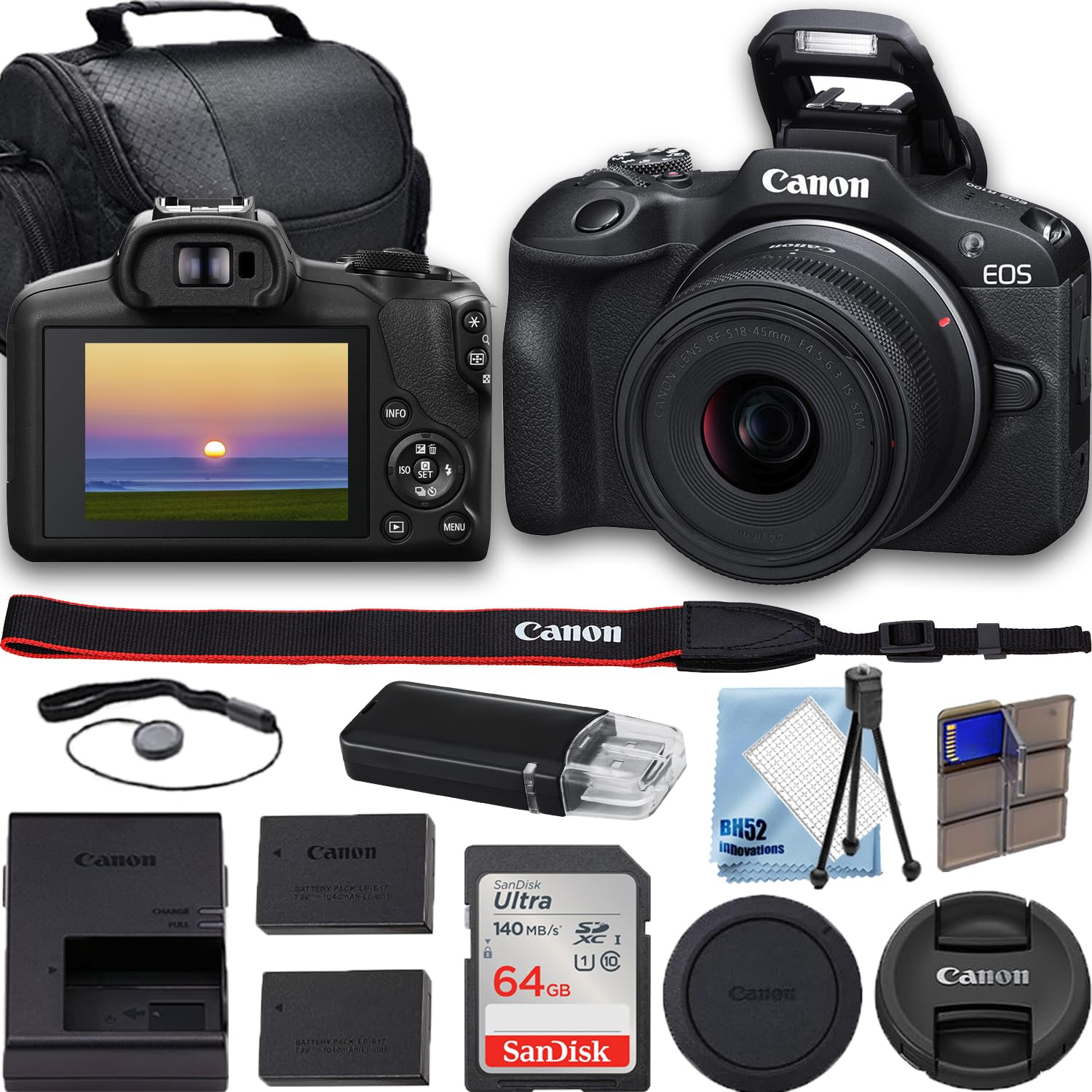 Amazon.com : Canon EOS R100 4K Video Recording Mirrorless Camera