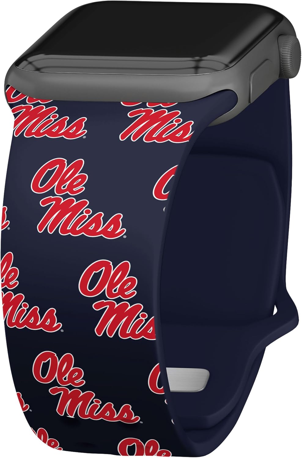 Affinity Bands Mississippi Ole Miss Rebels HD NCAA Watch Band Compatible with Apple Watch - All Series
