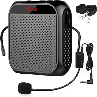 ZORBES® Voice Amplifier for Teachers - Microphone Headset Set 2200 mAh, with Headset Microphone Support TF Card/U Flash Di...