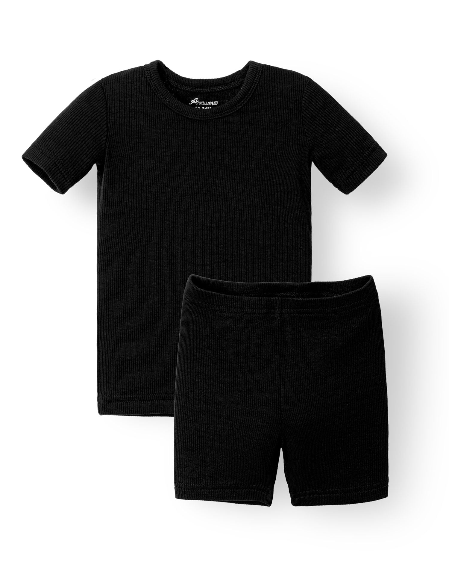 AVAUMA Toddler Short Pajamas Set Baby Boys Girls Kids Snug fit Ribbed Sleepwear pjs for Daily Life Style