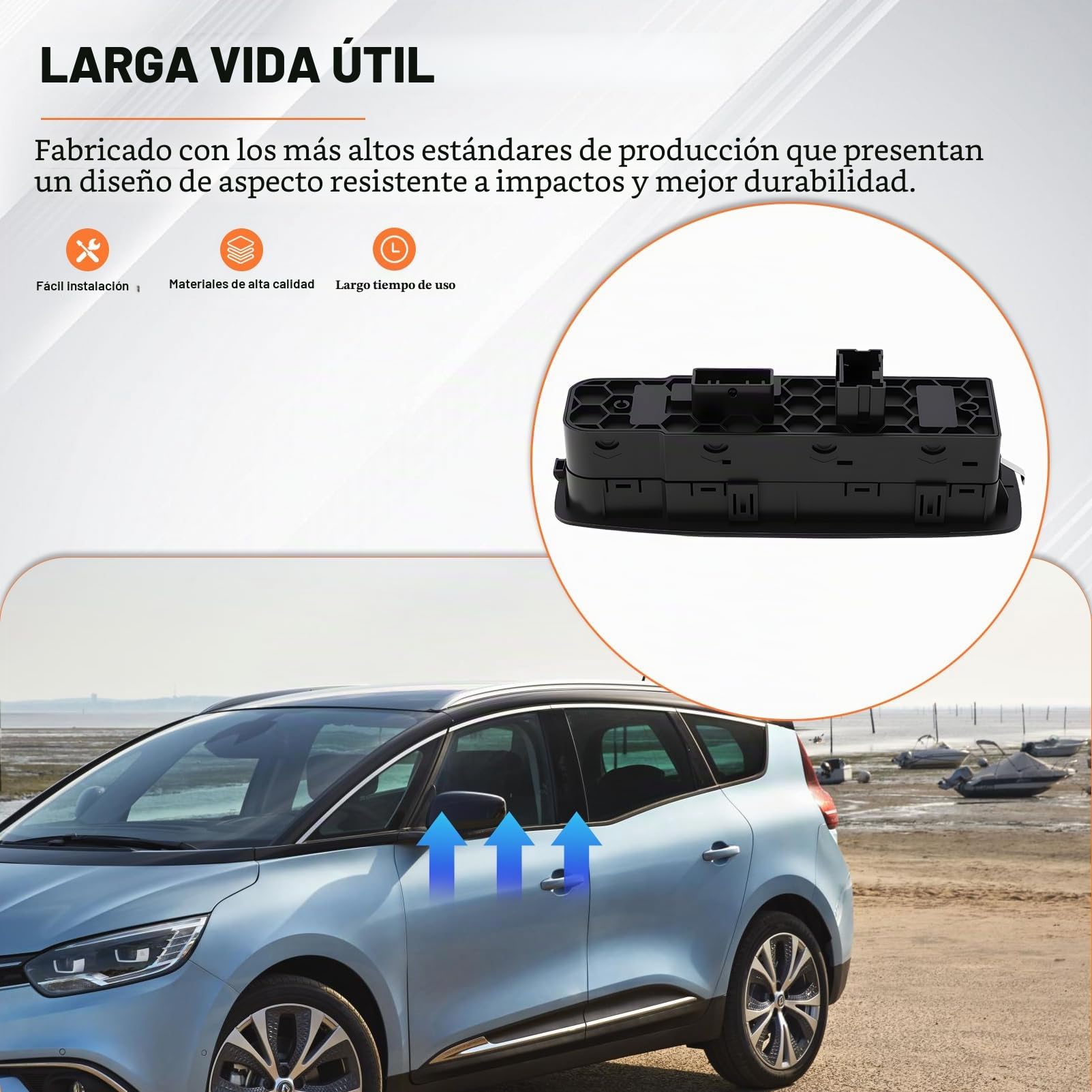 254015253R Botonera Elevalunas Para Mégane 4 Scénic 4 Kadjar | Talisman Interruptor Elevalunas Delantero Izquierdo