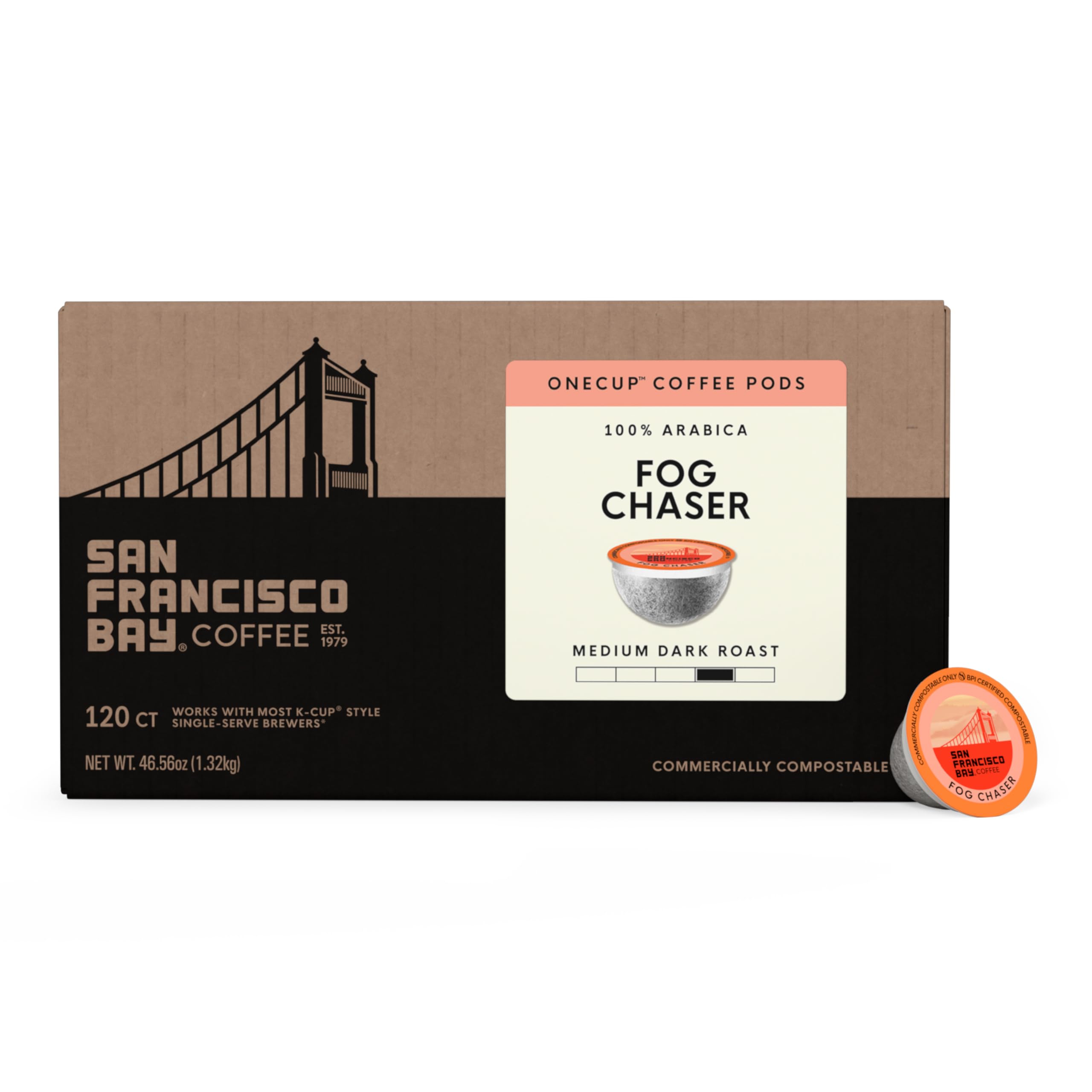 fog chaser onecuptm coffee pods reviews San Francisco Bay K-Cup Compatible Pods, 120 ct Select Colour:Silver veil Home | Breeze Canna