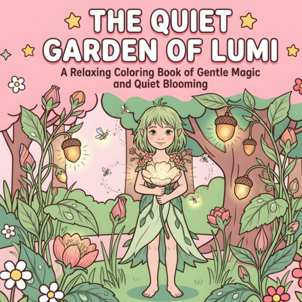 The Quiet Garden of Lumi: A Relaxing Coloring Book of Gentle Magic and Quiet Blooming