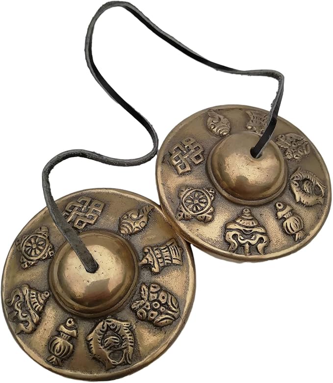 Hand Percussion Finger Cymbals Hand Tuned to Key of Om 2.25 Inch