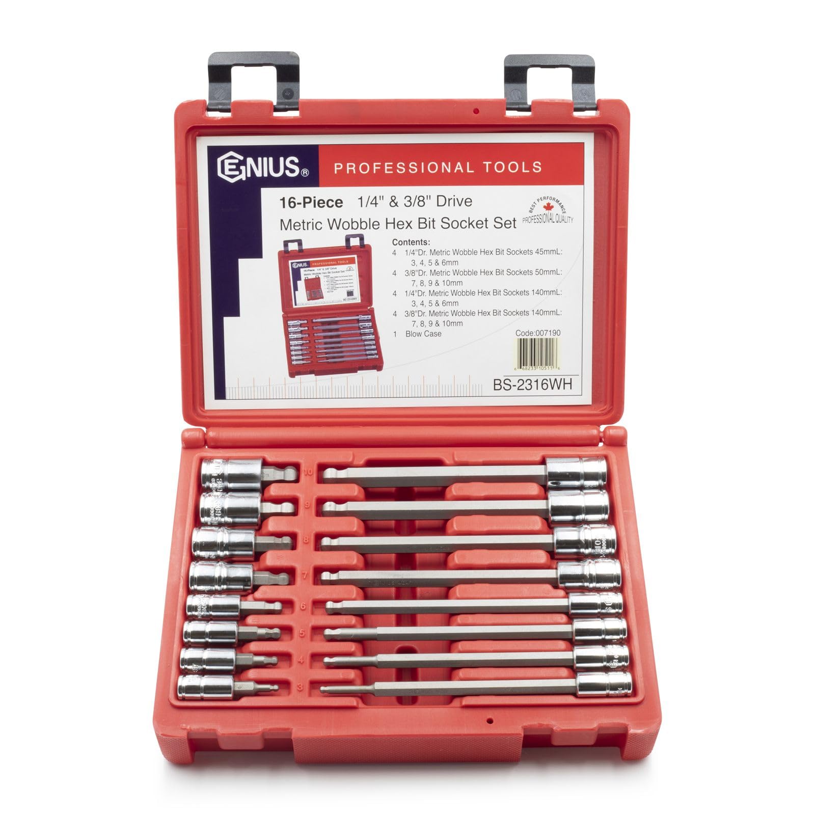 Genius Tools 16 Piece 1/4
