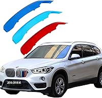 Vista 1 de Insertos de parrilla automotriz para BMW X1 F48 2016-2019 7 vigas, accesorios de parrilla delantera