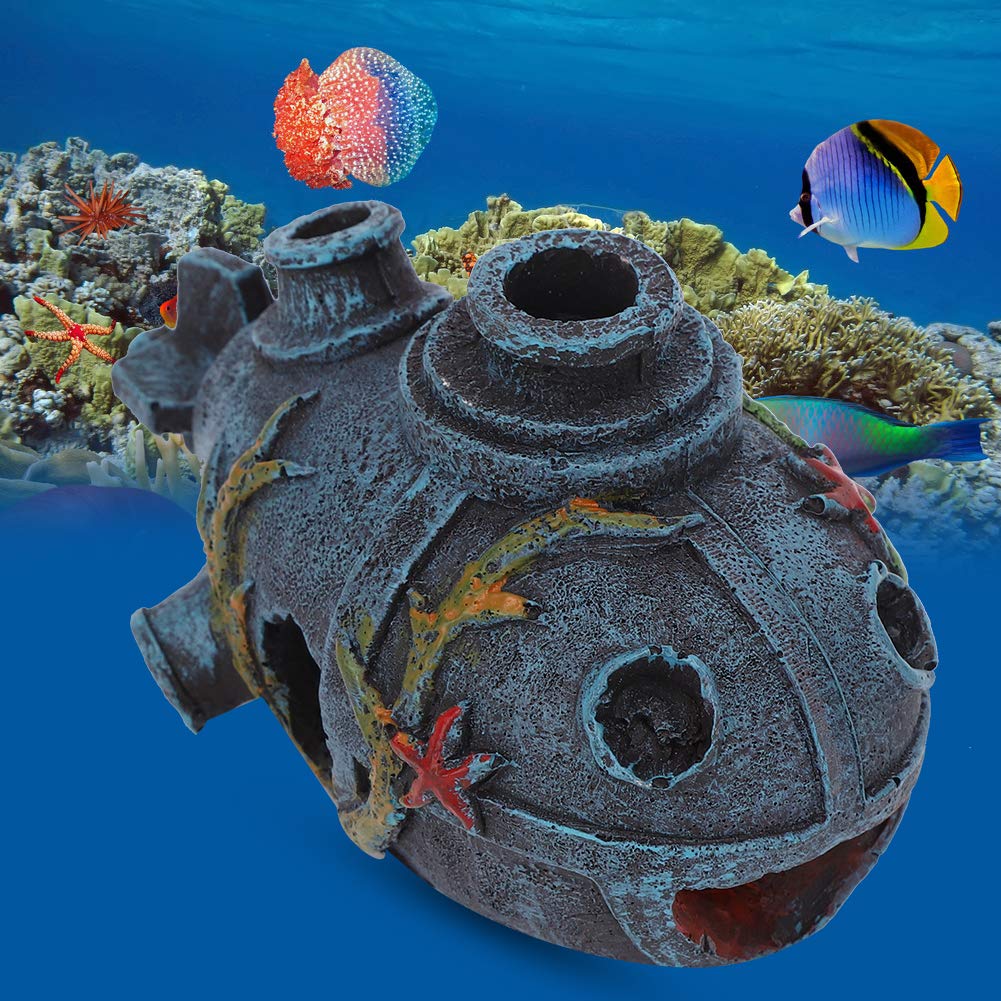 Yoaeyok Aquarium schuilplaats hars ornamenten simulatie auto bus wrak aquarium landschapsarchitectuur decoraties ornamenten voor waterdieren om te koppelen, spelen en rusten Yoaeyok Aquarium schuilplaats hars ornamenten simulatie auto bus wrak aquarium landschapsarchitectuur decoraties ornamenten voor waterdieren om te koppelen, spelen en rusten