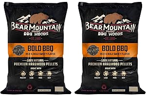 Bear Mountain Oak Hardwood Smoky Bold Premium Craft Blends Smoking BBQ Pellets