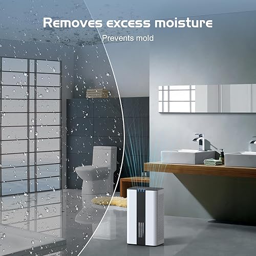 Miniatura 4 de Deshumidificador, deshumidificadores COLAZE para el hogar (850 pies cuadrados), deshumidificador de tanque de agua de 86 onzas para sótano,
