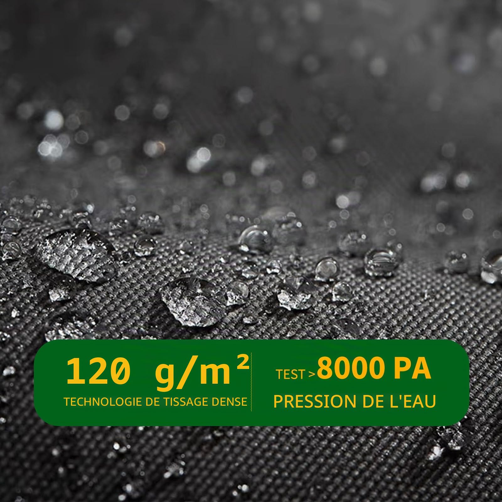 Housse de protection imperméable pour palette d'extérieur Oxford 420D - Housse de protection contre la poussière - Convient pour 122 x 106 x 122 cm (L x l x H)