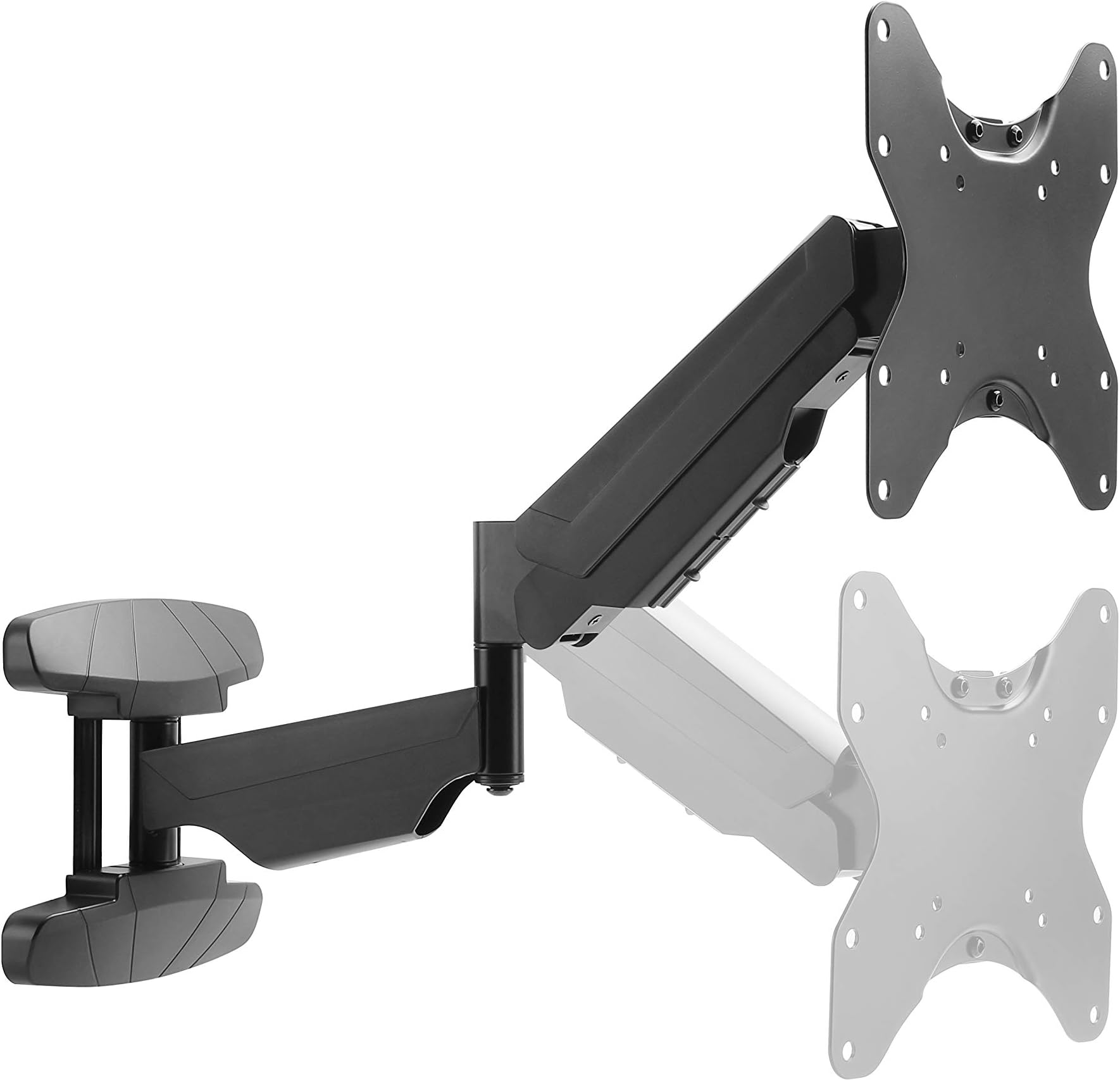 RICOO TV Bracket Tilt Swivel 23-42 Inch Gas Spring Monitor S3422 Wall Mount for LED LCD Curved and Flatscreen Universal VESA 75x75-200x200