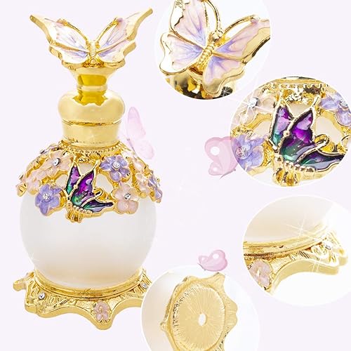 Miniatura 6 de YU FENG Botellas de perfume recargables vacías de 0.5 fl oz para restaurar fragancias, decoración de mesa de tocador, regalos, recuerdos, viajes