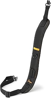 SUNYA Rifle Sling for Hunting - Two Point Gun Sling Strap with Swivels - Non-Slip Neoprene Padded Shoulder Pad with Shells Holder