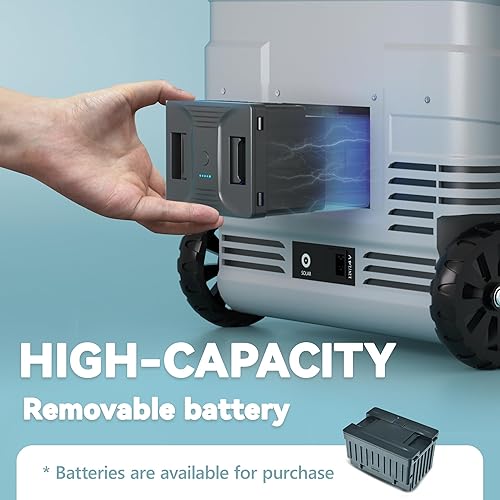 Miniatura 2 de EUHOMY Refrigerador de 12 voltios, batería utilizable de 58 cuartos de galón, refrigerador de coche de 0   68 , refrigerador de 12 V 1224 V CC