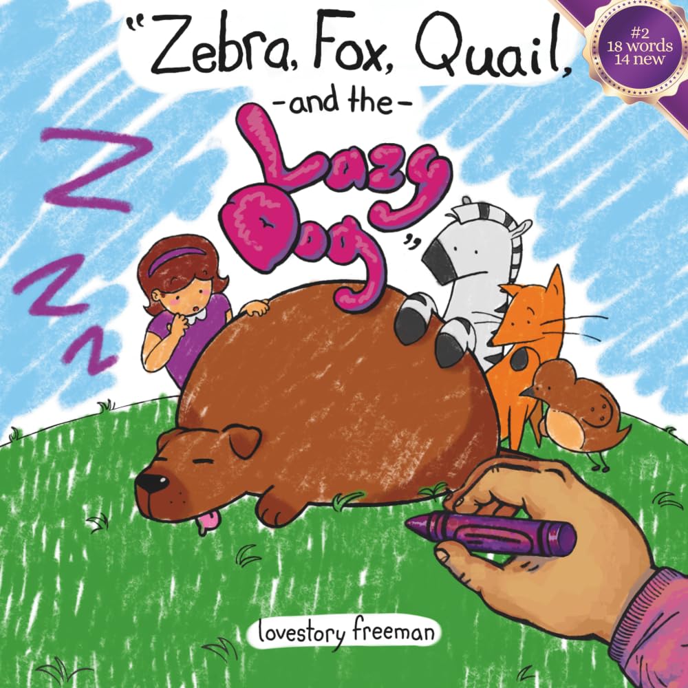 Zebra, Fox, Quail, and the Lazy Dog