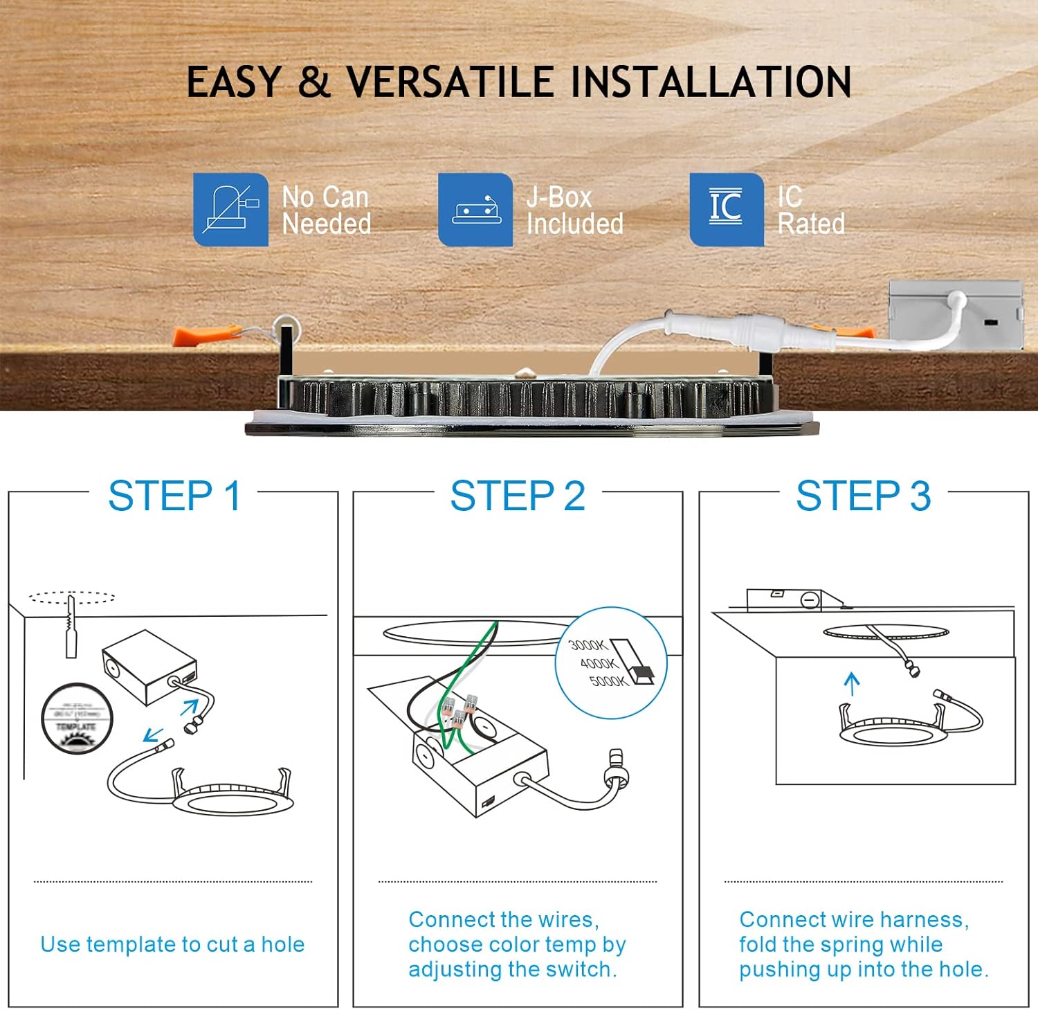 CycevSun 12 Pack Bronze Recessed Lighting 4 Inch Exterior Soffit Pot Lights, Dimmable & 5CCT Selectable, 9W, 120Vac, IC Rated, ETL