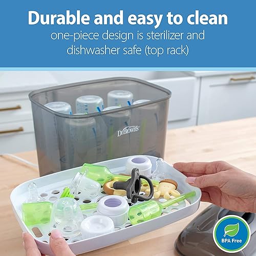 Miniatura 5 de Dr. Brown's HappyPaci - Chupetes para bebé recién nacido de 0 a 6 meses, 100 % silicona, sin BPA, blanco, rosa, rosa claro, gris frío y negro,