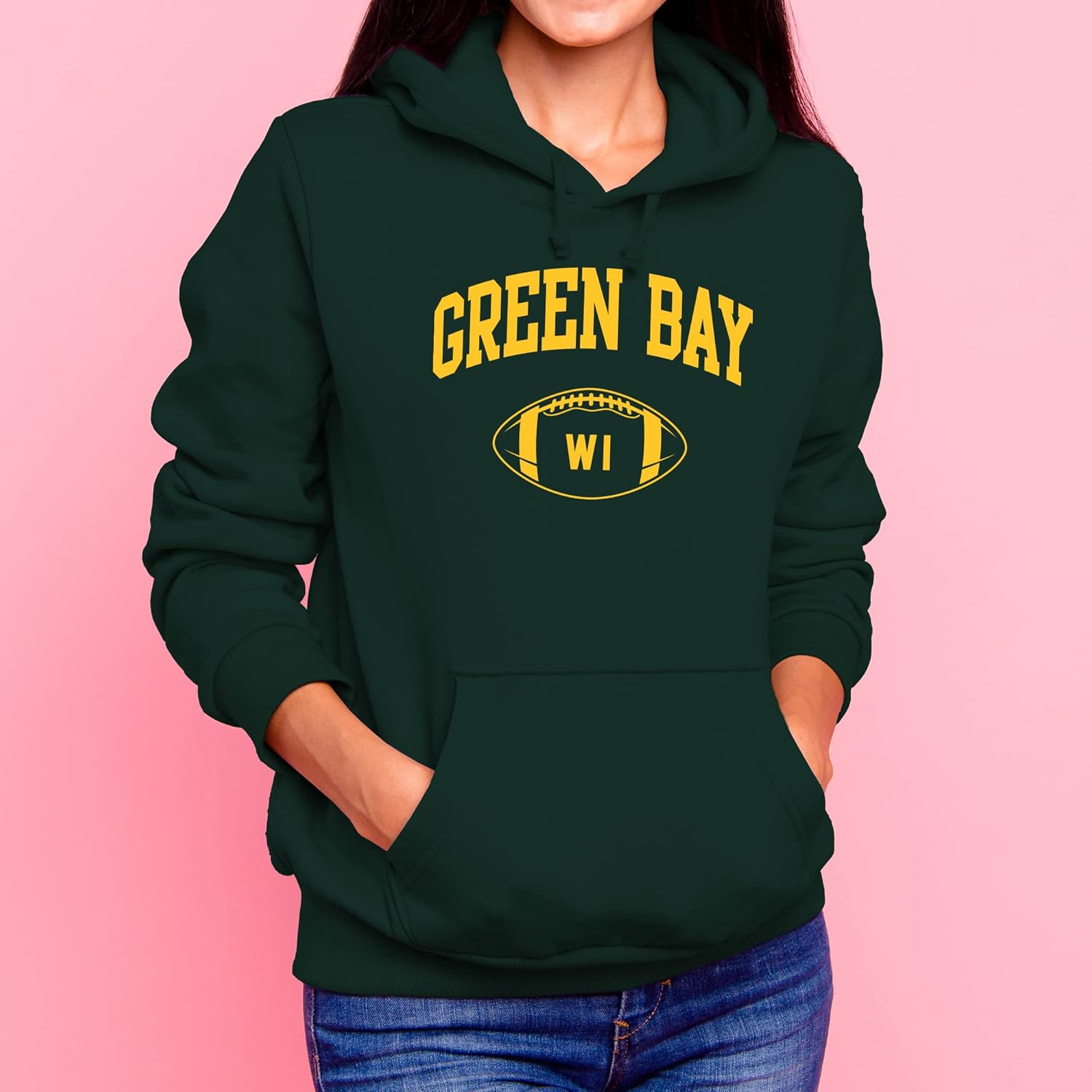 UGP Campus Apparel Classic Football Arch - Sports Team City Pride Hoodie