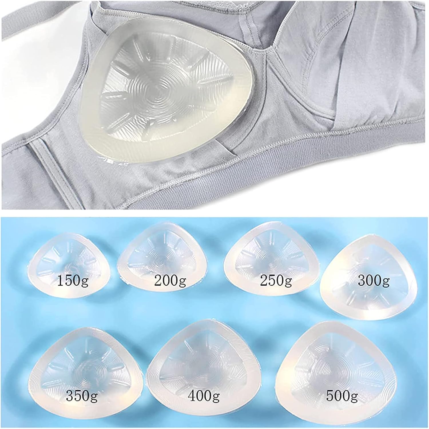 Forma Seno In Silicone Medicale 1 Paio – Protesi Mastectomia E Inserti Per Reggiseno (tazza A-G) - Foto 3