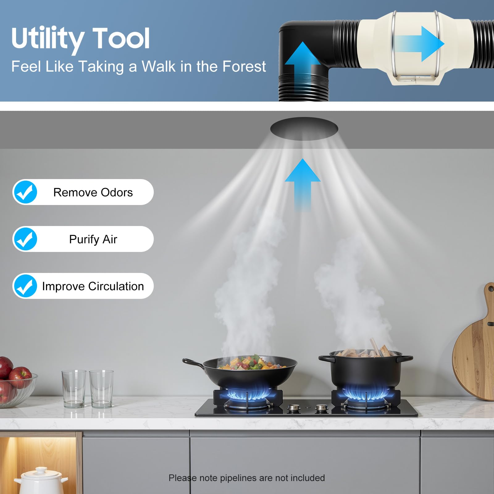 Ventilador de tubo – Ventilador de canal en línea – Ventilador extractor de