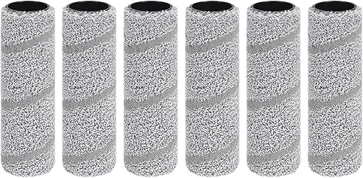 6 Pcs Robot Roller Mop for ECOVACS DEEBOT X9 Pro/X9 Pro Omni/T80 OMNI/T80 Pro Omni/X8 Pro/X8 Pro Omni/X11 PRO Reusable Roller Mop Cloth