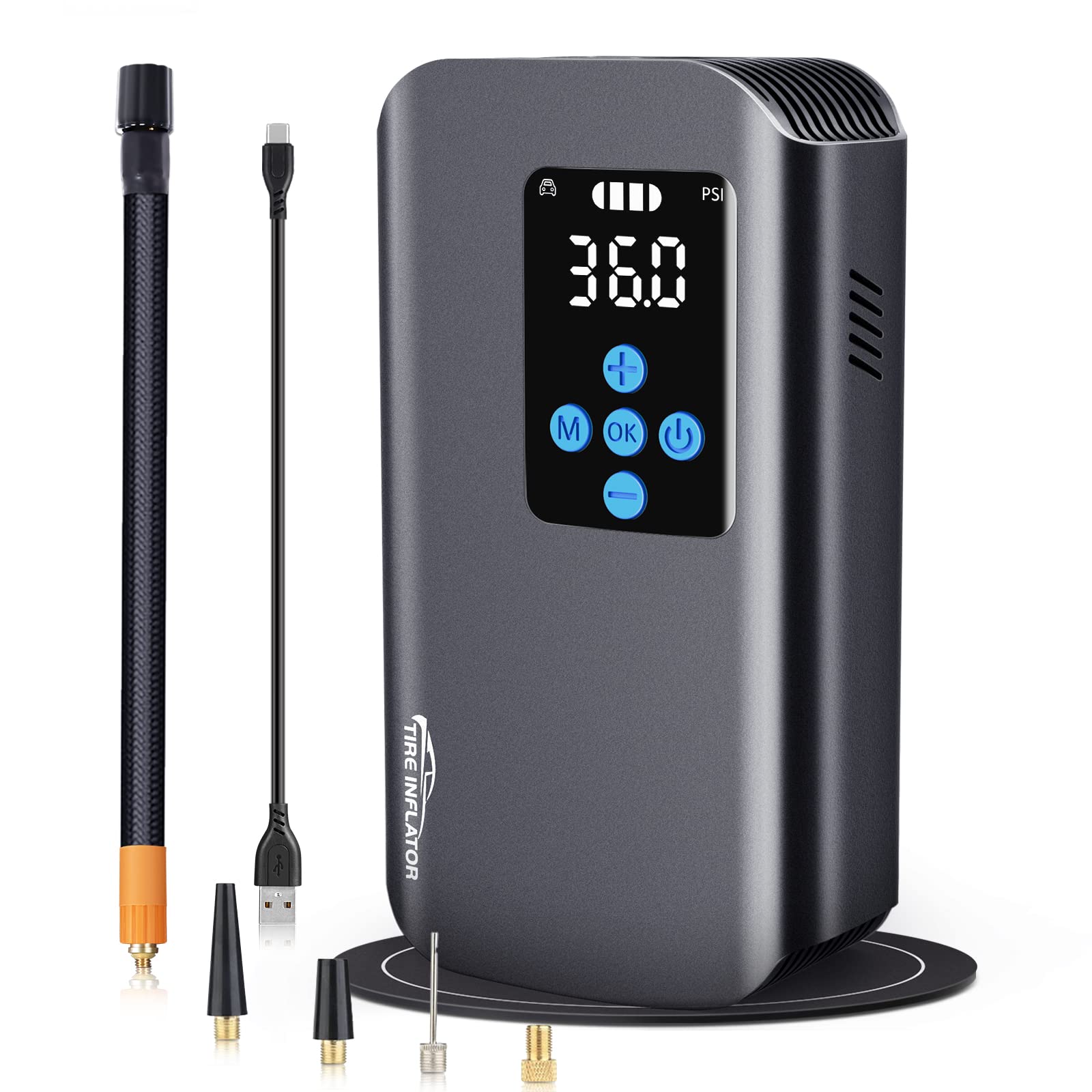 Car Tire Pump LeCoirrax Portable Air Compressor - 150PSI Cordless Tire ...