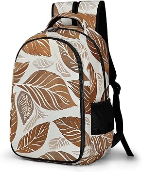 Laptop Backpack 16.5 Inch with Compartment Copper And Brown Laptop Bag Lightweight Casual Daypack for Travel